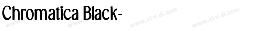 Chromatica Black字体转换